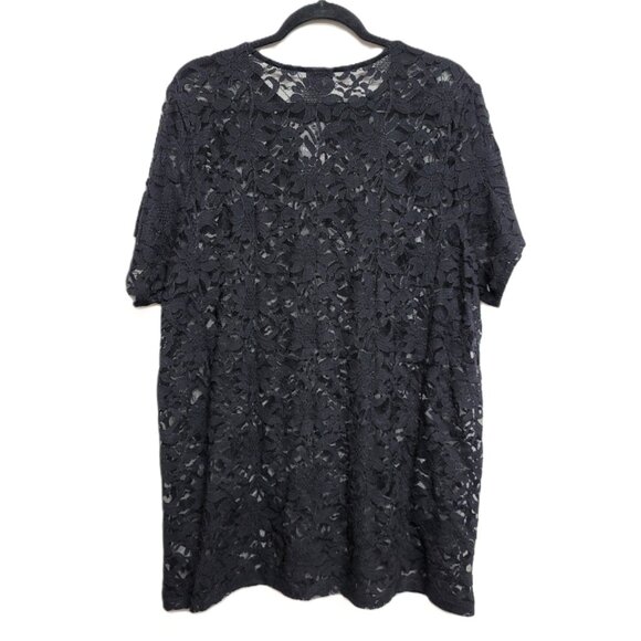 NWT Torrid 3 Sheer Stretch Lace Crew Neck Tee 3X 22 24 - Picture 6 of 9